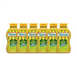 Walmart Nathan's Famous Dill Deli Style Mustard, 12 oz Squeeze Bottle, 6 Pack offer