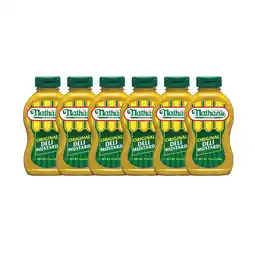 Walmart Nathan's Famous Original Deli Style Mustard, 12 oz Squeeze Bottle, 6 Pack offer