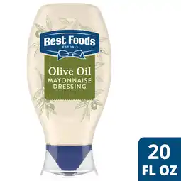 Walmart Best Foods Rich in Omega 3 ALA Olive Oil Mayonnaise, 20 fl oz Bottle offer
