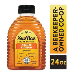 Walmart Sue Bee Honey Pure Orange Blossom Honey, 24 oz offer