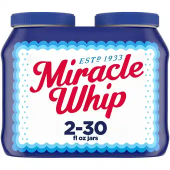 Walmart (3 pack) Miracle Whip Mayo-like Dressing, for a Keto and Low Carb Lifestyle, 30 fl oz Jar offer