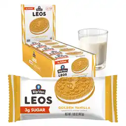 Walmart Rip Van Leos Baked Golden Vanilla Cookies, 2g Sugar, Low Carb, 10 Packs, 40 cookies (1.69oz Each) offer