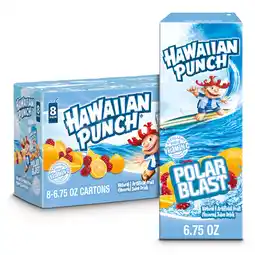 Walmart Hawaiian Punch Polar Blast Juice Drink, 6.75 fl oz, 8 Count Boxes offer
