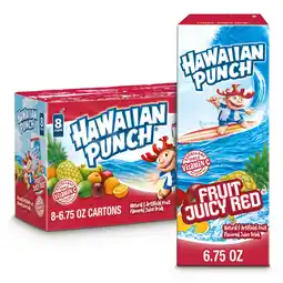 Walmart Hawaiian Punch Fruit Juicy Red Juice Drink, 6.75 fl oz, 8 Count Boxes offer