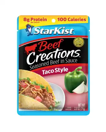 Walmart StarKist Beef Creations Taco Style Seasoned Beef in Sauce, 2.6 oz Pouch offer