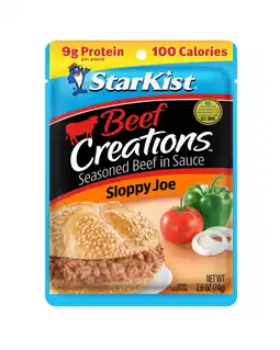 Walmart StarKist Beef Creations Sloppy Joe Seasoned Beef in Sauce, 2.6 oz Pouch offer