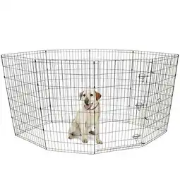 Walmart Vibrant Life 8- Panel Wire Pet Exercise Play Pen with Door, 42H offer