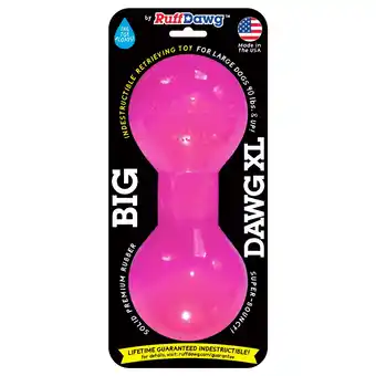 Walmart Ruff Dawg Big Dawg XL Indestrutible Retrieving Rubber Dog Toy, Color Varies offer
