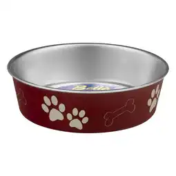 Walmart Loving Pets Bella Bowls For Dogs Medium Merlot, 1.0 CT offer