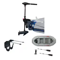 Walmart INTEX 8 Speed Trolling Motor, Mount Kit and Mariner 4-Person Boat Set offer