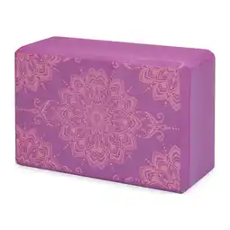 Walmart Gaiam Printed Fashion Yoga Block, Made from Sturdy Foam, Pink offer