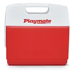 Walmart Igloo 16 QT Playmate Elite 30 Can Capacity Ice Chest Cooler, Red offer