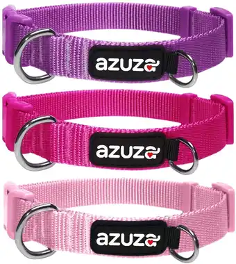 Walmart 3 Pack Dog Collars Soft Comfortable Dog Collars for Small Medium and Large Dogs offer
