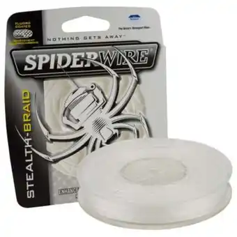Walmart SpiderWire Stealth Translucent Braid Fishing Line, Translucent, 6 lb Test Strength, 125 yd offer