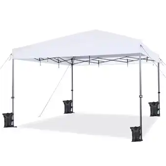 Walmart Topeakmart 12x12ft Commercial Pop-up Canopy Tent with Adjustable Height for Outdoor, White offer