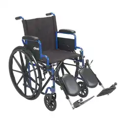Walmart Drive Medical Blue Streak Wheelchair with Flip Back Desk Arms, Elevating Leg Rests, 16 Seat offer