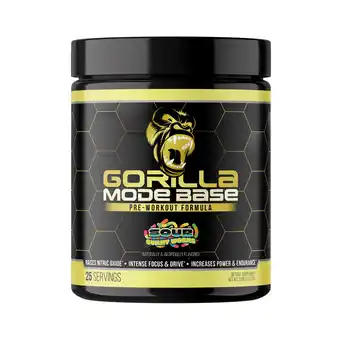 Walmart Gorilla Mind Base Pre-Workout Dietary Supplement Sour Gummy Worms offer