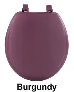 Walmart Achim Fantasia 17 Soft Standard Vinyl Toilet Seat, One Size Fits All, Burgundy offer