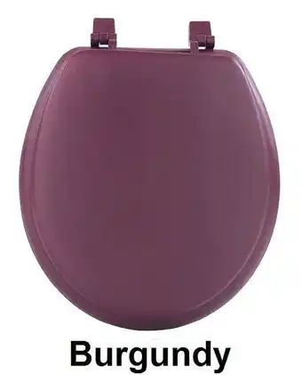 Walmart Achim Fantasia 17 Soft Standard Vinyl Toilet Seat, One Size Fits All, Burgundy offer