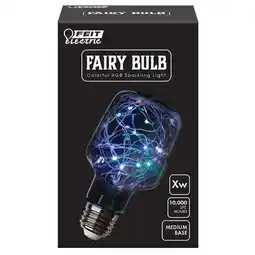 Walmart Feit Electric Fairy LED 1 Watts RGB Light Bulb, Mini Cylinder, Med (E26) Base, Clear, Non-Dimmable offer