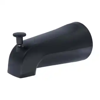 Walmart Danco Universal Bathroom Tub Spout with Diverter in Matte Black, 0.7 lbs. Weight (11079) offer