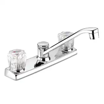 Walmart Belanger EBA65WCP Low-Arc Two Handle Kitchen Faucet, Polished Chrome offer