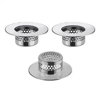 Walmart Bathtub Drain Cover,Bathroom Sink Strainer,Drain Hair Catcher,B(3pcs) offer