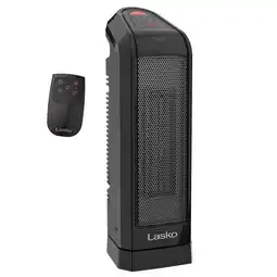 Walmart Lasko 15.75 1500W Oscillating Digital Ceramic Tower Space Heater, Remote, Black, CT16670, New offer