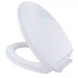Walmart TOTO SoftClose Non Slamming, Slow Close Elongated Toilet Seat and Lid, Cotton White - SS114#01 offer