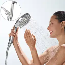 Walmart DTIG 8-Mode 4.5in High Pressure Showerhead & Handheld Shower, 2.5 GPM, Wall Mount offer