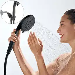 Walmart DTIG 8-Mode 4.5in High Pressure Showerhead & Handheld Shower, 2.5 GPM, Wall Mount offer