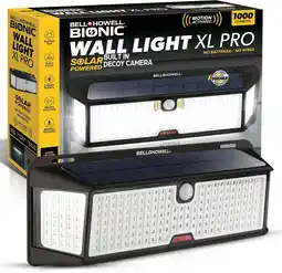 Walmart Bell + Howell Bionic Wall Light XL Pro Outdoor Solar Powered Light Motion Sensor 1000 Lumens LED offer