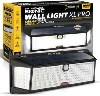 Walmart Bell + Howell Bionic Wall Light XL Pro Outdoor Solar Powered Light Motion Sensor 1000 Lumens LED offer