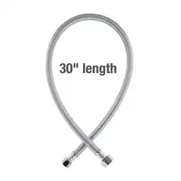 Walmart Mainstays 30 inch Stainless Steel Faucet Supply Line Hose, 1-Pack (59705) offer