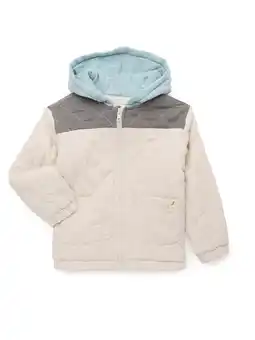 Walmart easy-peasy Toddler Boys Quilted Gauze Hooded Zip-Up Jacket, Sizes 18M-5T offer