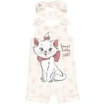 Walmart Disney Classics Marie Infant Baby Girls Romper and Headband Newborn to Toddler offer