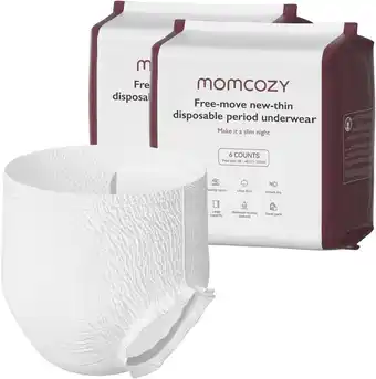 Walmart Momcozy Postpartum Disposable Underwear, No Leak,Thin,Built-in Pad,Period, Labor Delivery Care,12pcs offer