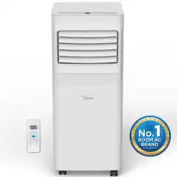 Walmart Midea 5,000 BTU Portable Air Conditioner, Cools up to 150 Sq. Ft., White, 1 Count offer