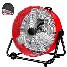Walmart Industrial Fan 24 Inch Heavy Duty Drum Fan 3-Speed 8100CFM with Dust Cover for Warehouse Red offer