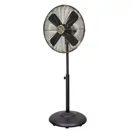 Walmart Better Homes & Gardens New 3 Speed 16 inch Vintage Metal Stand Fan in Black offer