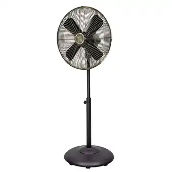 Walmart Better Homes & Gardens New 3 Speed 16 inch Vintage Metal Stand Fan in Black offer