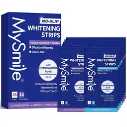 Walmart MySmile 28pcs Advanced Teeth Whitening Strips Kit Whitestrips FDA, 14 Treatments Tooth Whitener offer