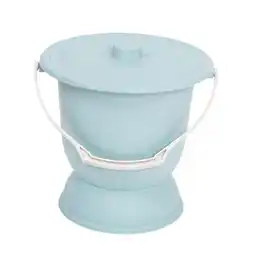Walmart yotijay Chamber Pot with Lid Night Pot Bedpan Bedside Commode Bucket Urine Bucket Bottle Blue offer