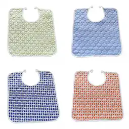 Walmart 4Pcs Reusable Adults Bibs for Disabled Washable Apron Large & Adult Eating offer