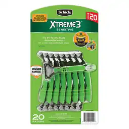 Walmart Schick Xtreme 3 Disposable Razors (20 ct.) offer