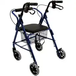 Walmart 4 wheel Rollator-Blue offer