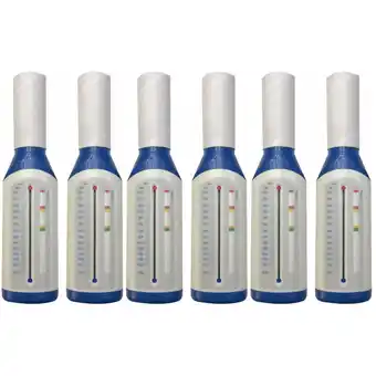 Walmart Adults Spirometer,6 Pcs Expiration Peak Flow Meter Spirometer Asthma Monitoring Tool For Adults offer