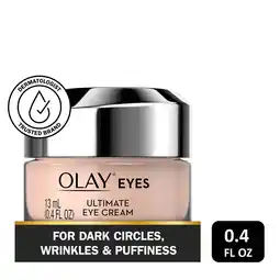 Walmart Olay Skin Care Ultimate Eye Cream for Wrinkles, Puffy Eyes and Dark Circles, 0.4 fl oz offer