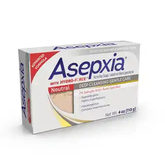Walmart Asepxia Neutral Deep Cleansing Bar Soap Skin Care Acne Treatment with Salicylic Acid, 4 oz offer