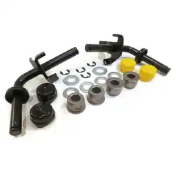 Walmart The ROP Shop | Front Steering RH & LH Spindle Kit with Black Bearing Cap for John Deere M128102 offer